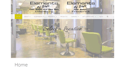 Desktop Screenshot of elementsofstylesalon.com